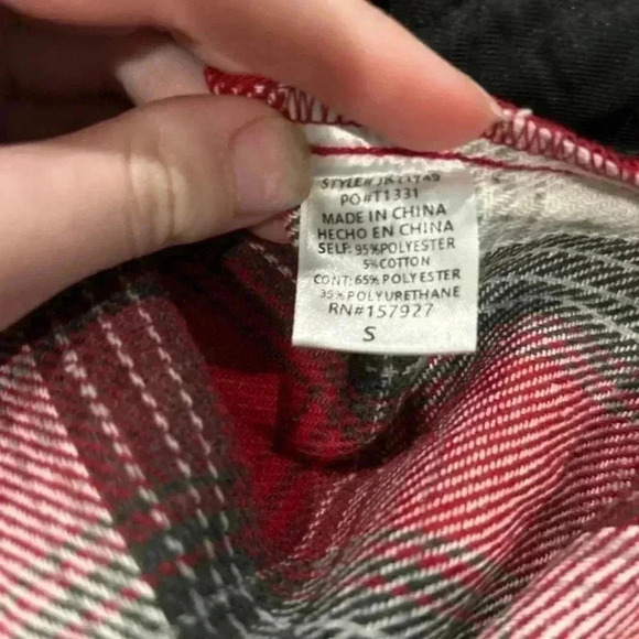 New with tags La Miel Plaid Flannel Shirt Jacket shacket in size small - Picture 6 of 6